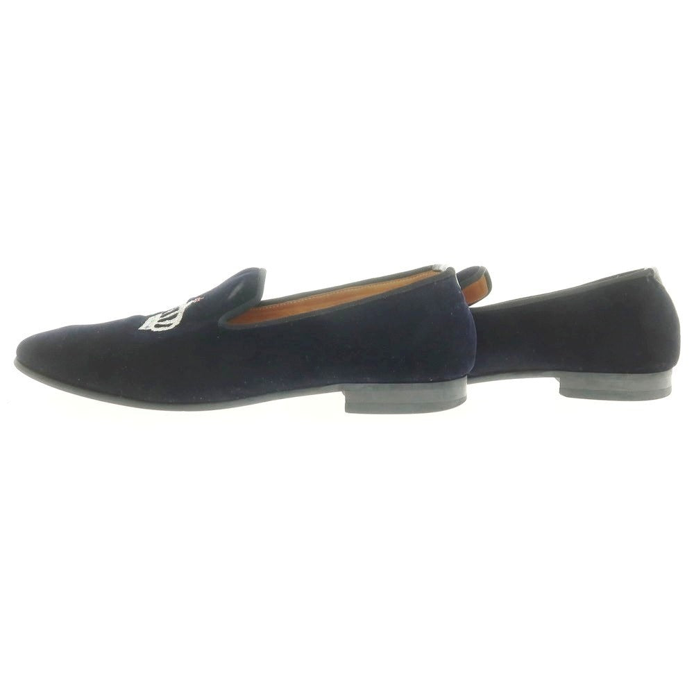 【中古】ユナイテッドアローズ UNITED ARROWS ベルベット オペラシューズ ブラック【 40 】【 状態ランクC 】【 メンズ 】