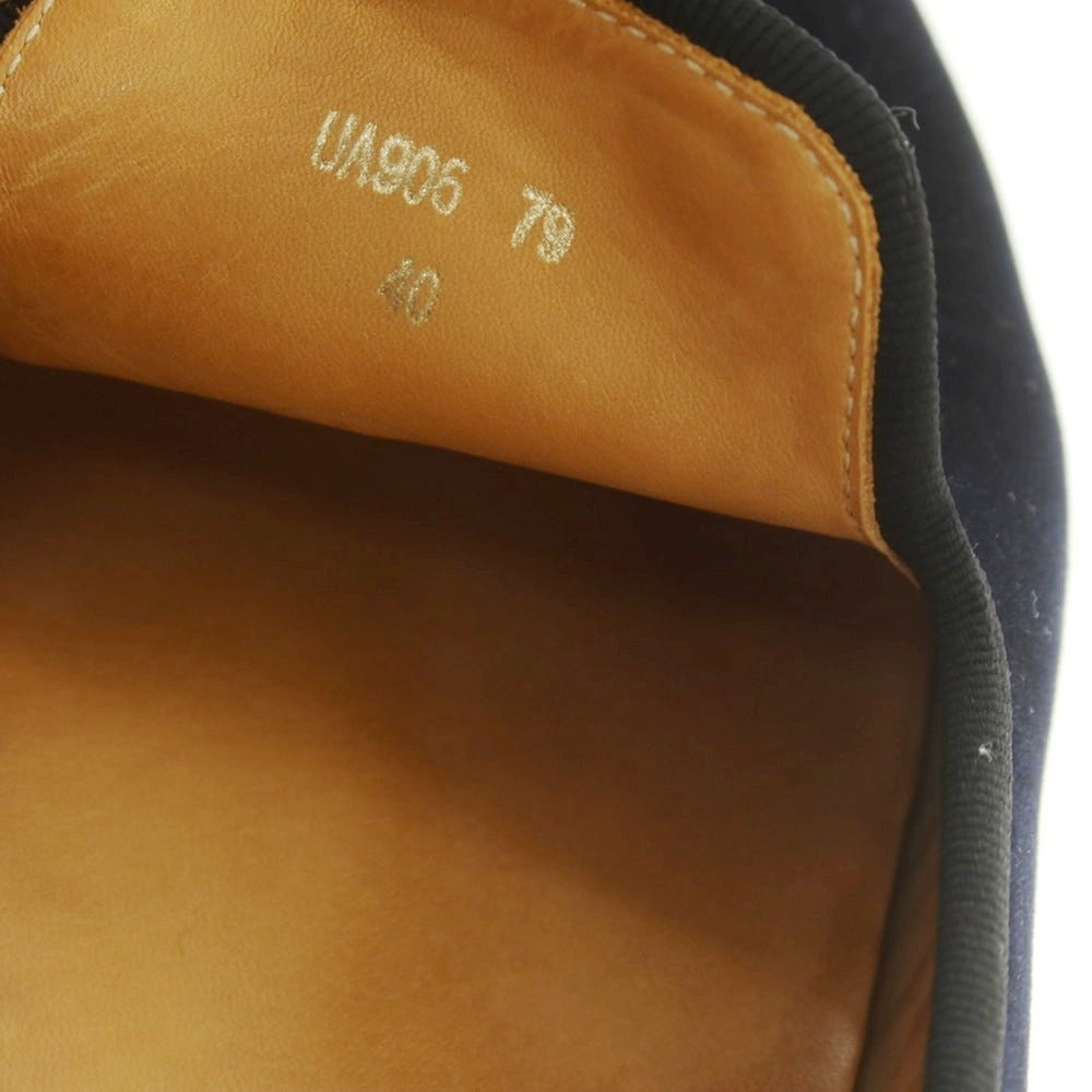 【中古】ユナイテッドアローズ UNITED ARROWS ベルベット オペラシューズ ブラック【 40 】【 状態ランクC 】【 メンズ 】