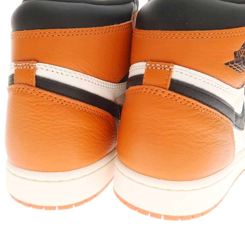 【中古】【未使用】ナイキ NIKE AIR JORDAN 1 RETRO HIGH スニーカー オレンジxブラック【 28 】【 状態ランクS 】【 メンズ 】