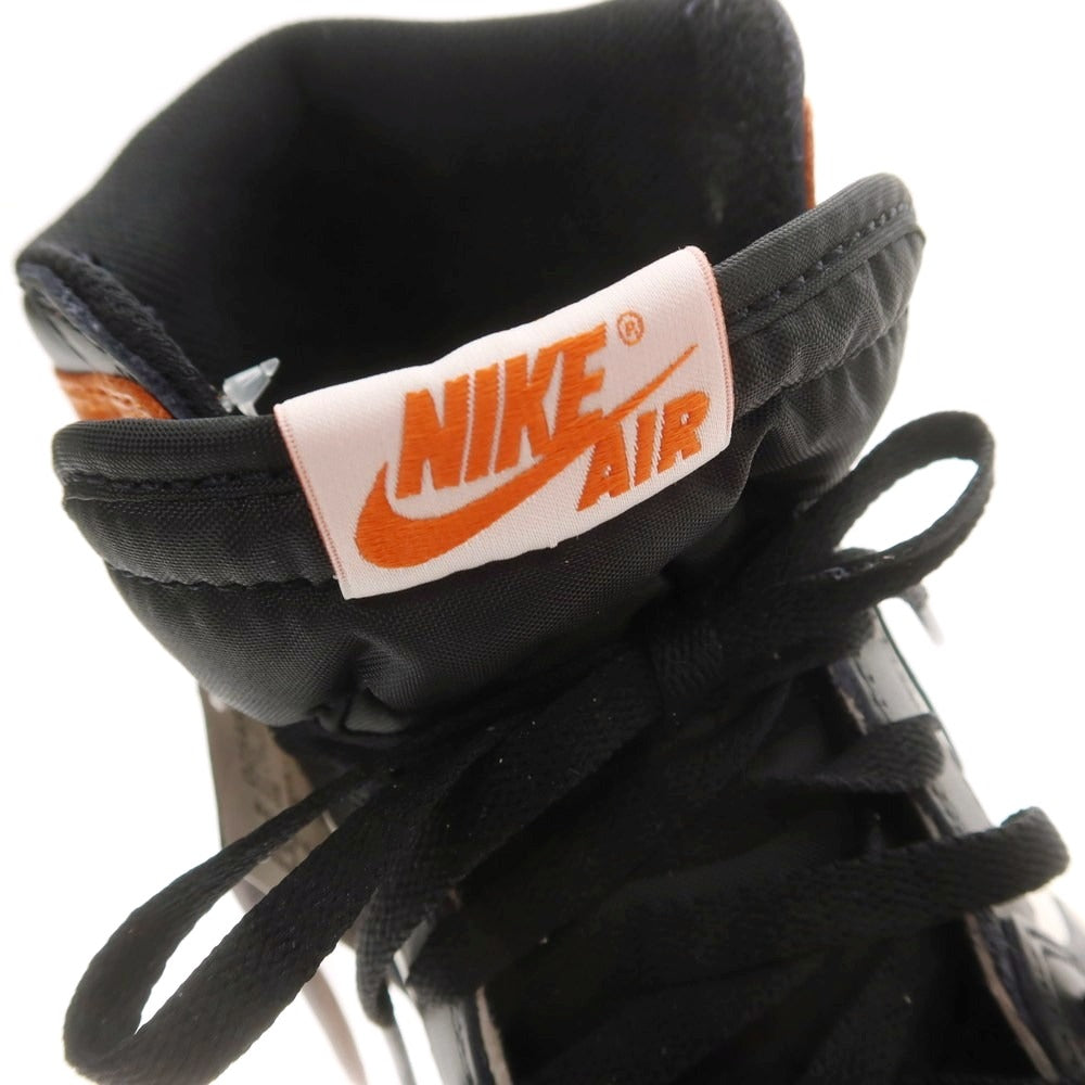 【中古】【未使用】ナイキ NIKE AIR JORDAN 1 RETRO HIGH スニーカー オレンジxブラック【 28 】【 状態ランクS 】【 メンズ 】