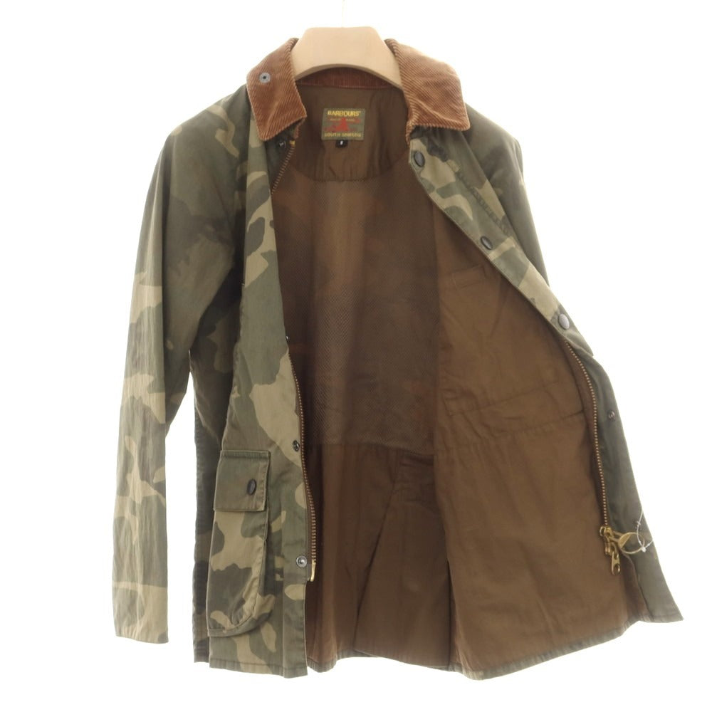 【中古】バブアー Barbour コットンナイロン カモフラージュ柄 ビデイルジャケット オリーブxカーキ【 S 】【 状態ランクC 】【 メンズ 】