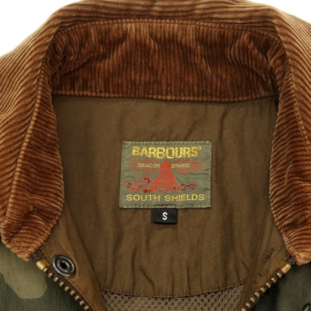 【中古】バブアー Barbour コットンナイロン カモフラージュ柄 ビデイルジャケット オリーブxカーキ【 S 】【 状態ランクC 】【 メンズ 】