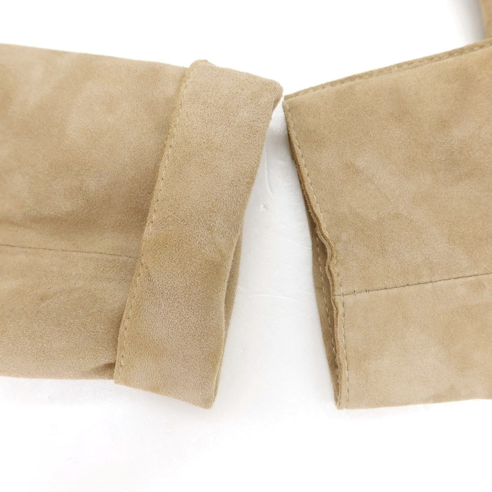 【中古】エンメティ EMMETI ゴートスキンスエード チェスターフィールドコート ベージュ【 44 】【 状態ランクC 】【 メンズ 】