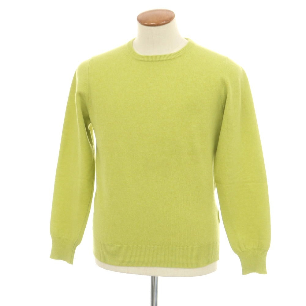 【中古】ドルモア DRUMOHR ウール クルーネック プルオーバーニット ライトグリーン【 40 】【 状態ランクB 】【 メンズ 】