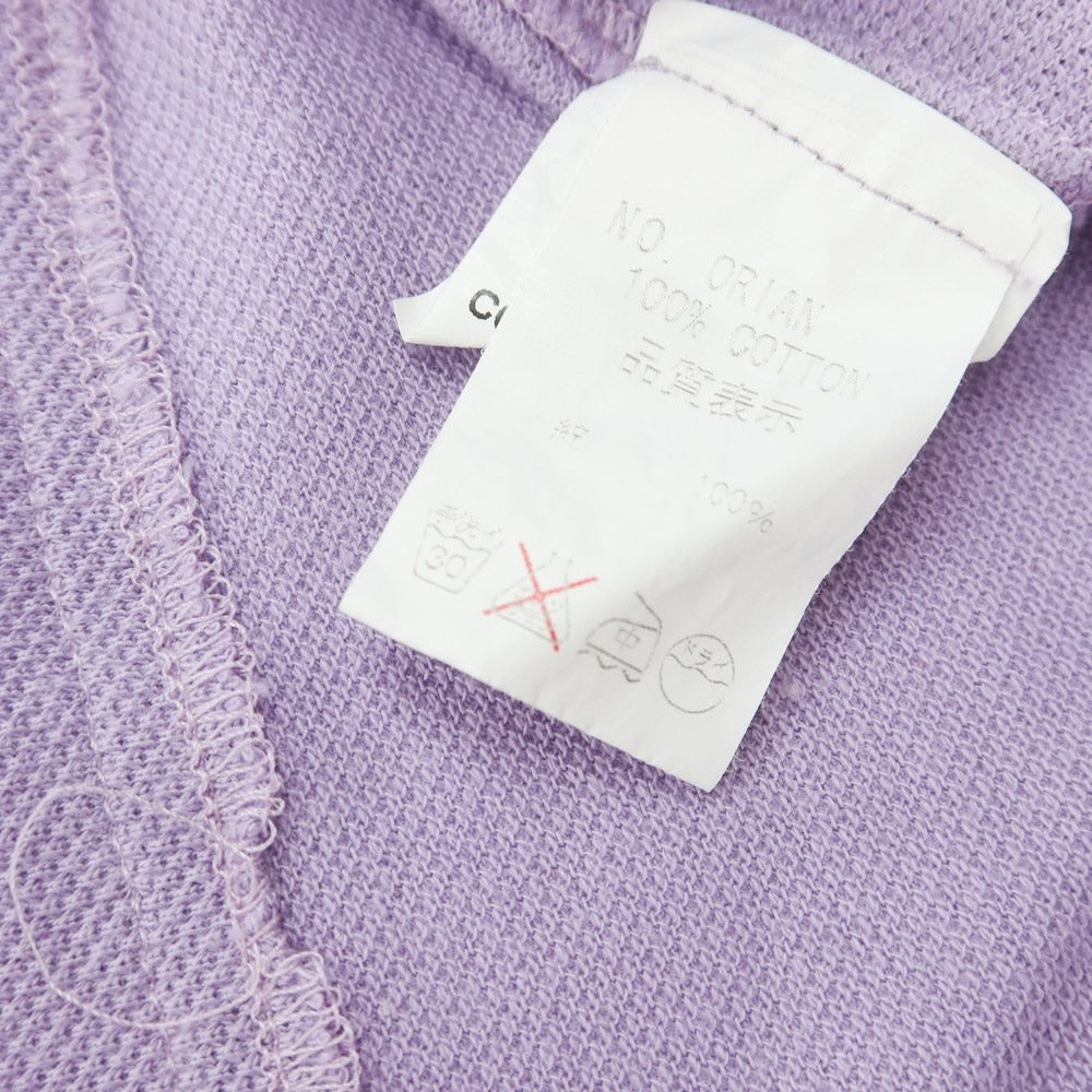 【中古】オリアン ORIAN 鹿の子コットン 半袖ポロシャツ ライトパープル【 XS 】【 状態ランクC 】【 メンズ 】