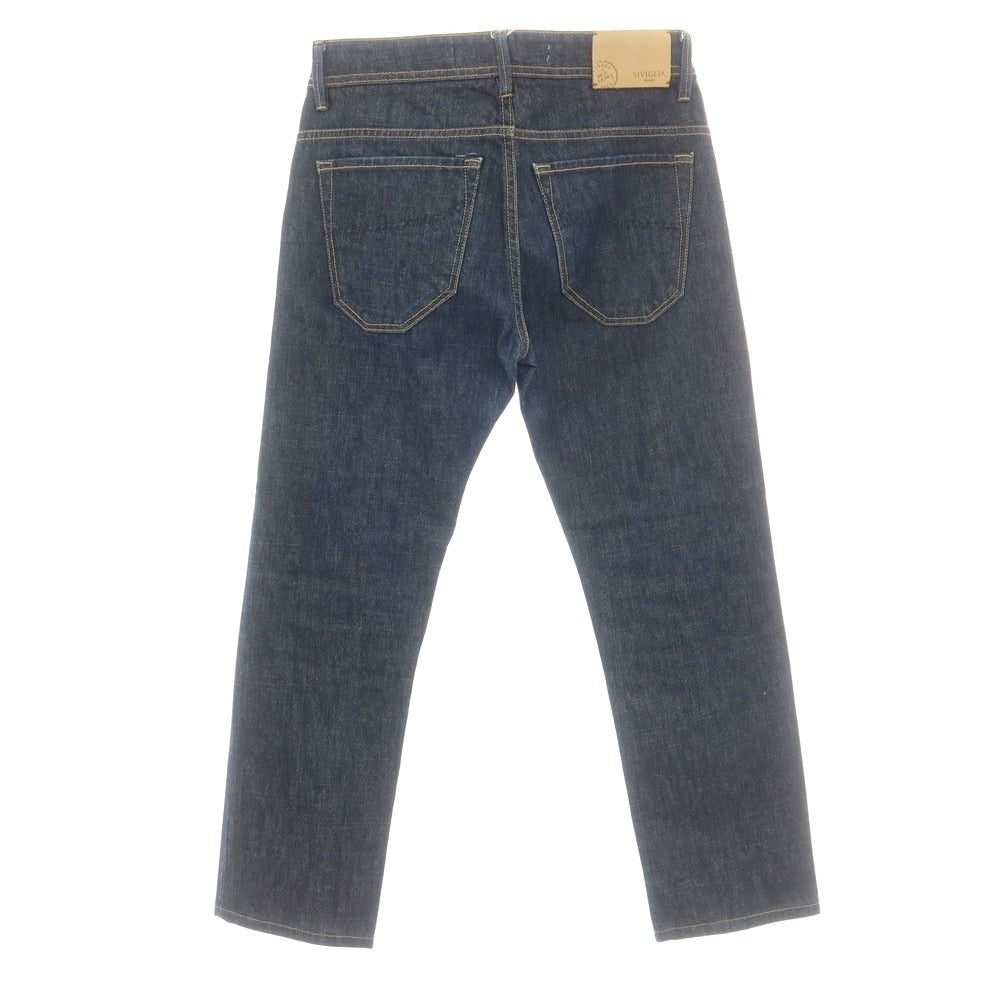 【中古】シビリア SIVIGLIA ストレッチ コットン ジーンズ デニムパンツ ネイビー【 31 】【 状態ランクC 】【 メンズ 】