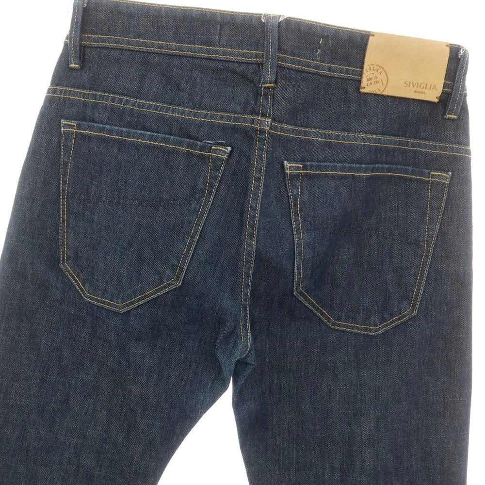 【中古】シビリア SIVIGLIA ストレッチ コットン ジーンズ デニムパンツ ネイビー【 31 】【 状態ランクC 】【 メンズ 】