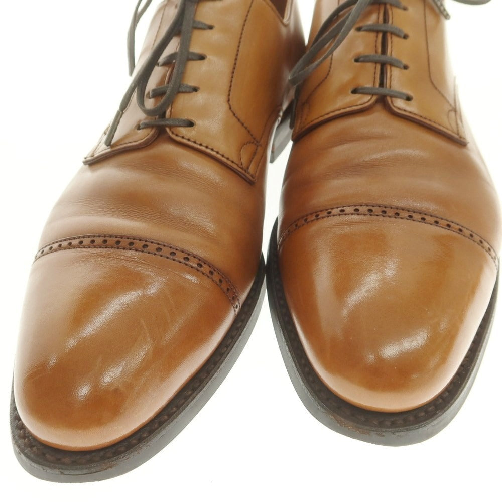 【中古】クロケットアンドジョーンズ CROCKETT&JONES ストレートチップ ドレスシューズ ライトブラウン【 8 1/2D 】【 状態ランクB 】【 メンズ 】
