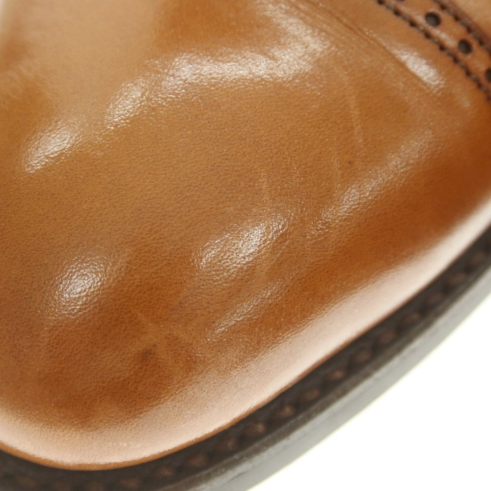 【中古】クロケットアンドジョーンズ CROCKETT&JONES ストレートチップ ドレスシューズ ライトブラウン【 8 1/2D 】【 状態ランクB 】【 メンズ 】