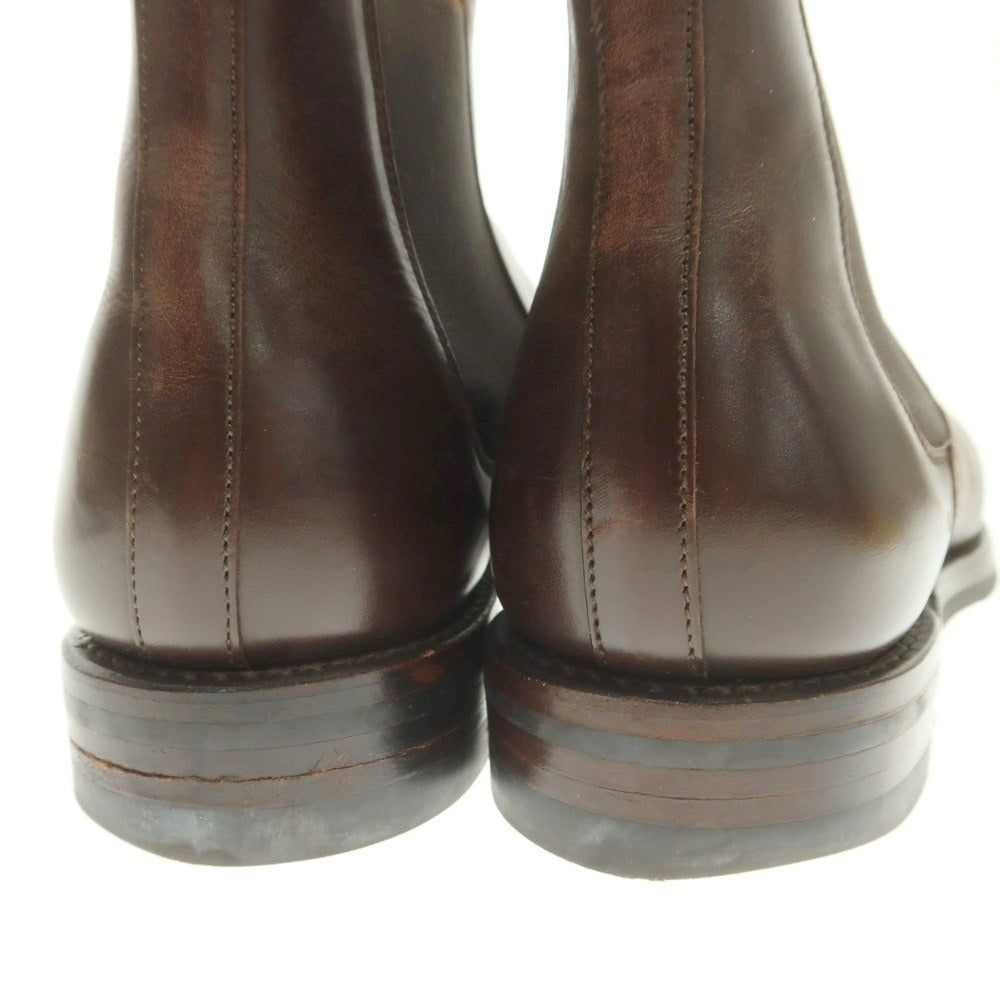 【中古】クロケットアンドジョーンズ CROCKETT&JONES CHELSEA5 サイドゴアブーツ ダークブラウン【 8 1/2E 】【 状態ランクC 】【 メンズ 】