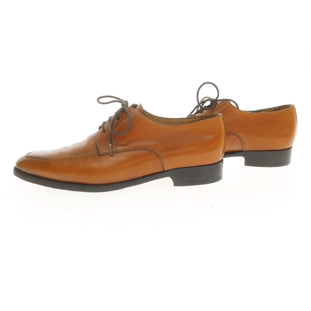 【中古】サントーニ Santoni Uチップ ドレスシューズ ライトブラウン【 7 】【 状態ランクC 】【 メンズ 】