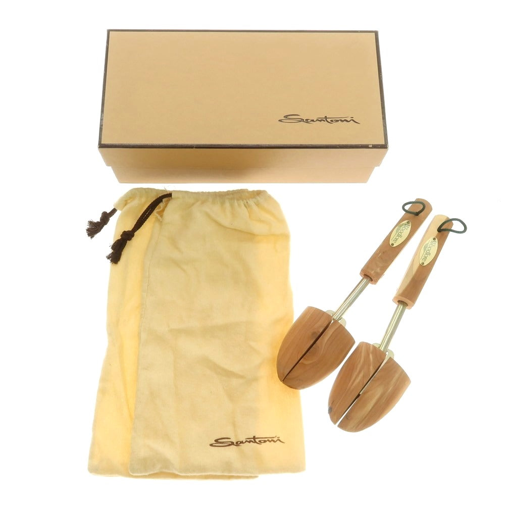 【中古】サントーニ Santoni Uチップ ドレスシューズ ライトブラウン【 7 】【 状態ランクC 】【 メンズ 】
