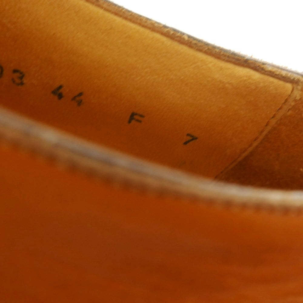 【中古】サントーニ Santoni Uチップ ドレスシューズ ライトブラウン【 7 】【 状態ランクC 】【 メンズ 】