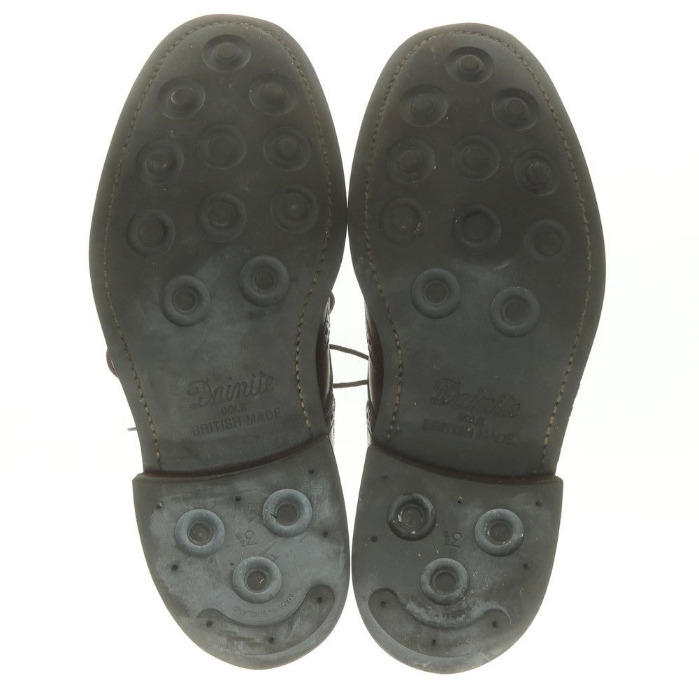 【中古】ローク Loake ウイングチップ カントリーブーツ ダークブラウン【 8 】【 状態ランクC 】【 メンズ 】