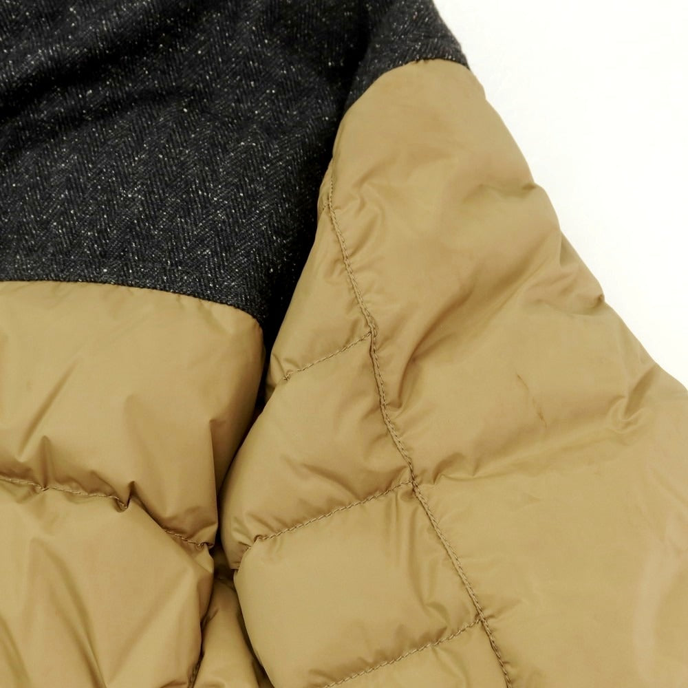 【中古】デュベティカ DUVETICA ナイロン ダウンジャケット ベージュxグレー【 46 】【 状態ランクC 】【 メンズ 】