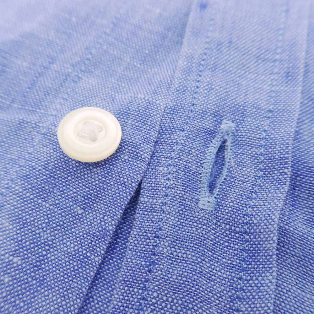 【中古】ブリッラ ペル イル グスト Brilla per il gusto リネン セミワイドカラー カジュアルシャツ ブルー【 S 】【 状態ランクB 】【 メンズ 】