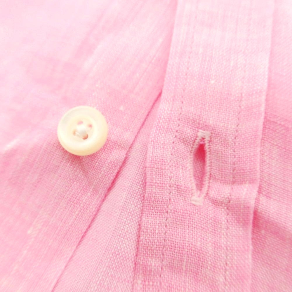 【中古】ブリッラ ペル イル グスト Brilla per il gusto リネン セミワイドカラー カジュアルシャツ ピンク【 S 】【 状態ランクB 】【 メンズ 】