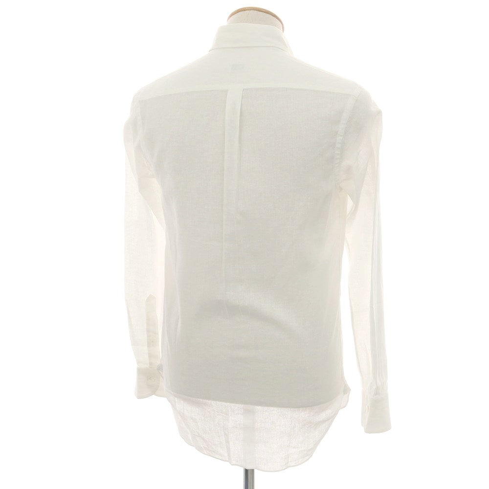 【中古】エリコフォルミコラ ERRICO FORMICOLA リネンコットン ボタンダウン カジュアルシャツ ホワイト【 38 】【 状態ランクB 】【 メンズ 】