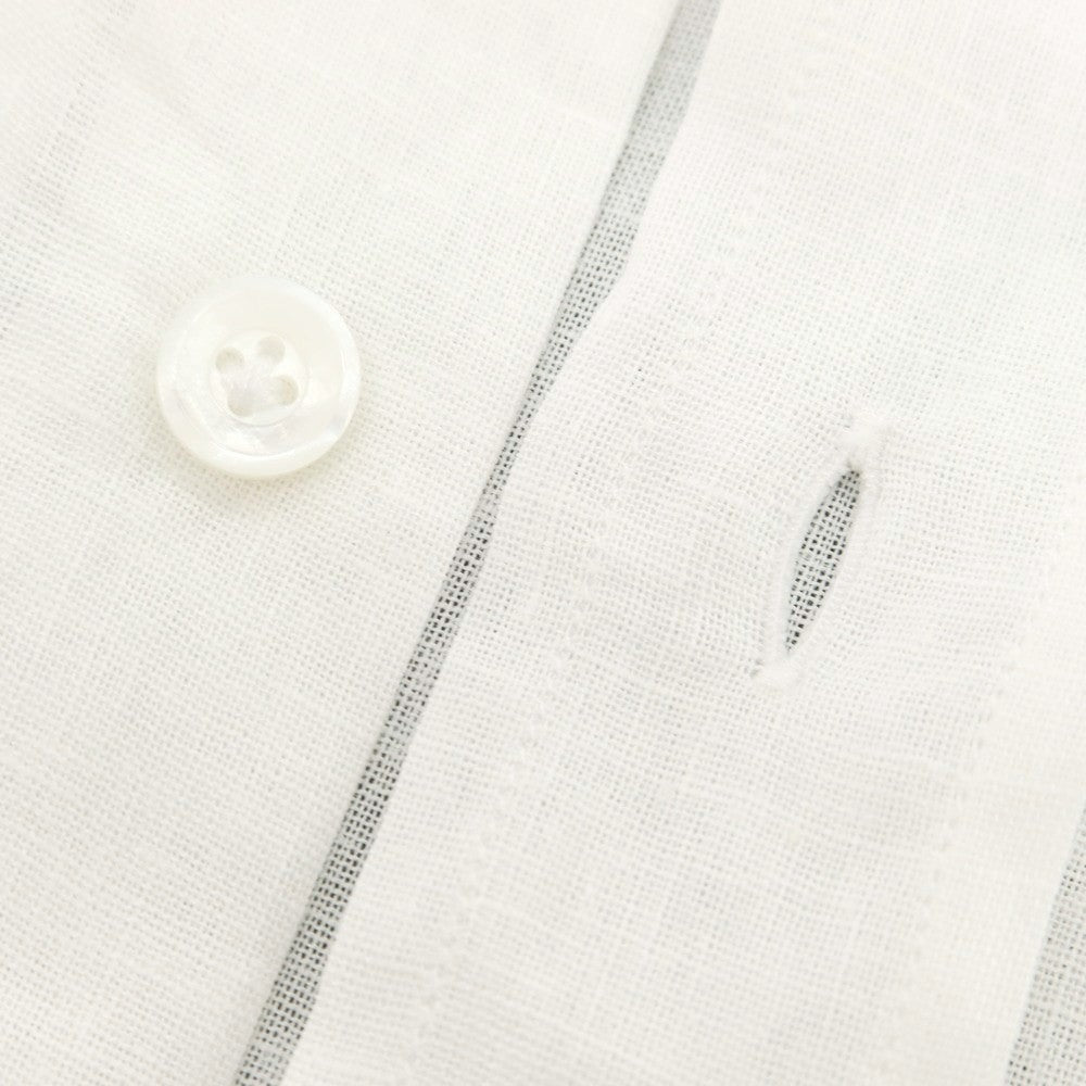 【中古】エリコフォルミコラ ERRICO FORMICOLA リネンコットン ボタンダウン カジュアルシャツ ホワイト【 38 】【 状態ランクB 】【 メンズ 】