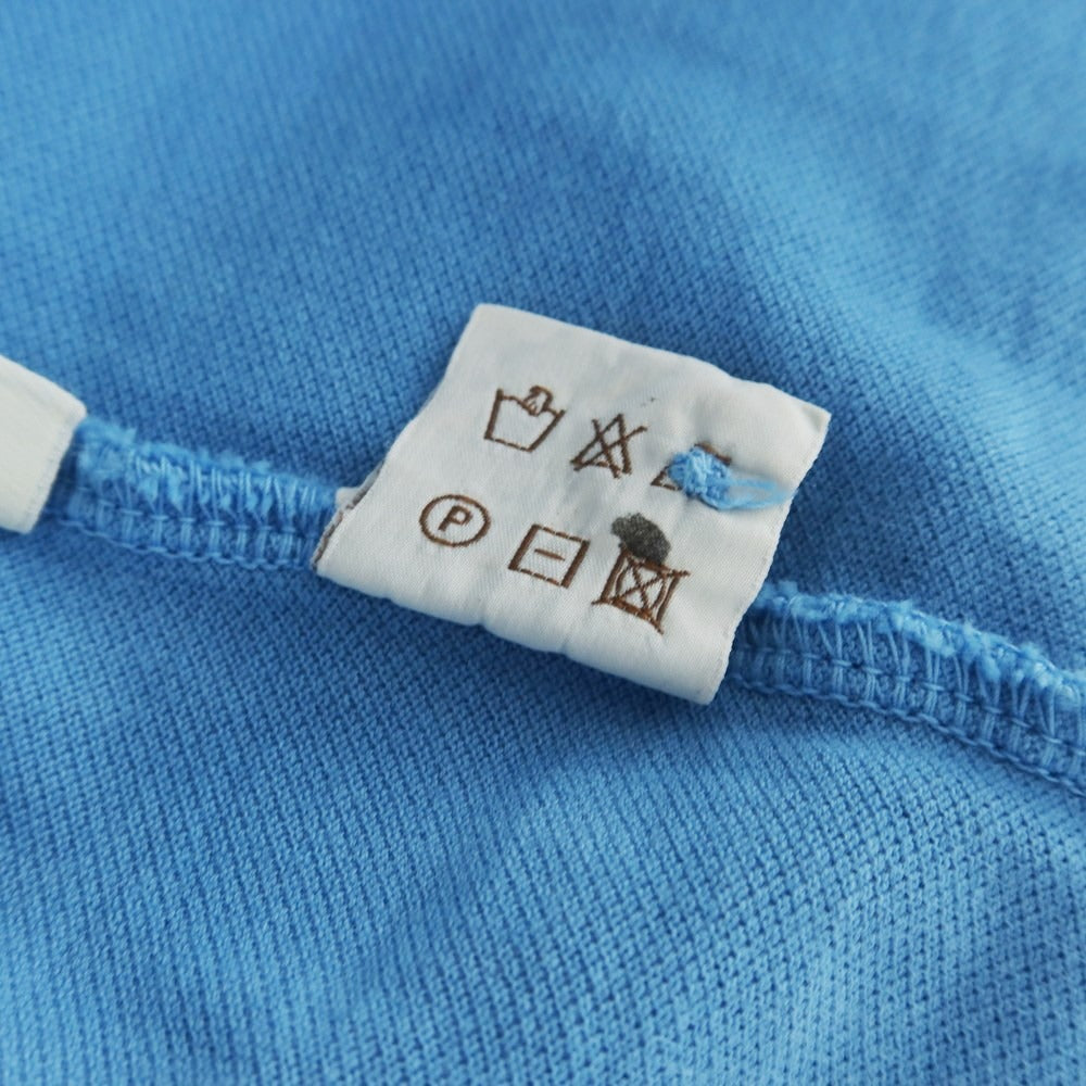 【中古】フィリッポ デ ローレンティス FILIPPO DE LAURENTIIS コットン 半袖ポロシャツ ライトブルー【 46 】【 状態ランクC 】【 メンズ 】