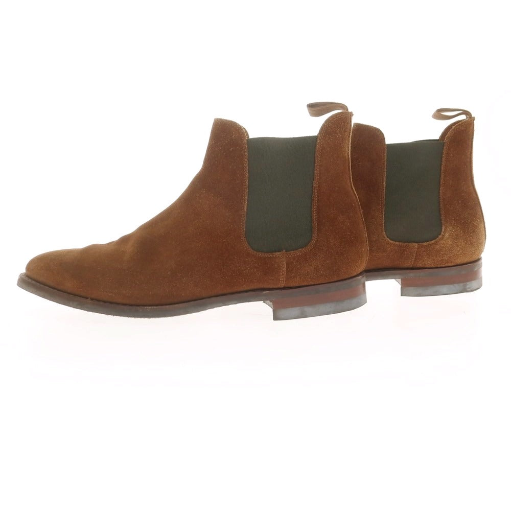 【中古】クロケットアンドジョーンズ CROCKETT&JONES BARNEYS NEWYORK別注 スエード サイドゴアブーツ ブラウン【 7 1/2E 】【 状態ランクB 】【 メンズ 】