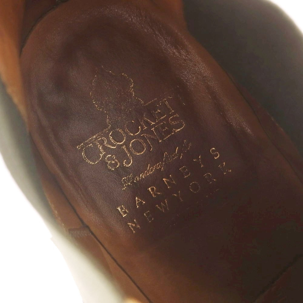 【中古】クロケットアンドジョーンズ CROCKETT&JONES BARNEYS NEWYORK別注 スエード サイドゴアブーツ ブラウン【 7 1/2E 】【 状態ランクB 】【 メンズ 】