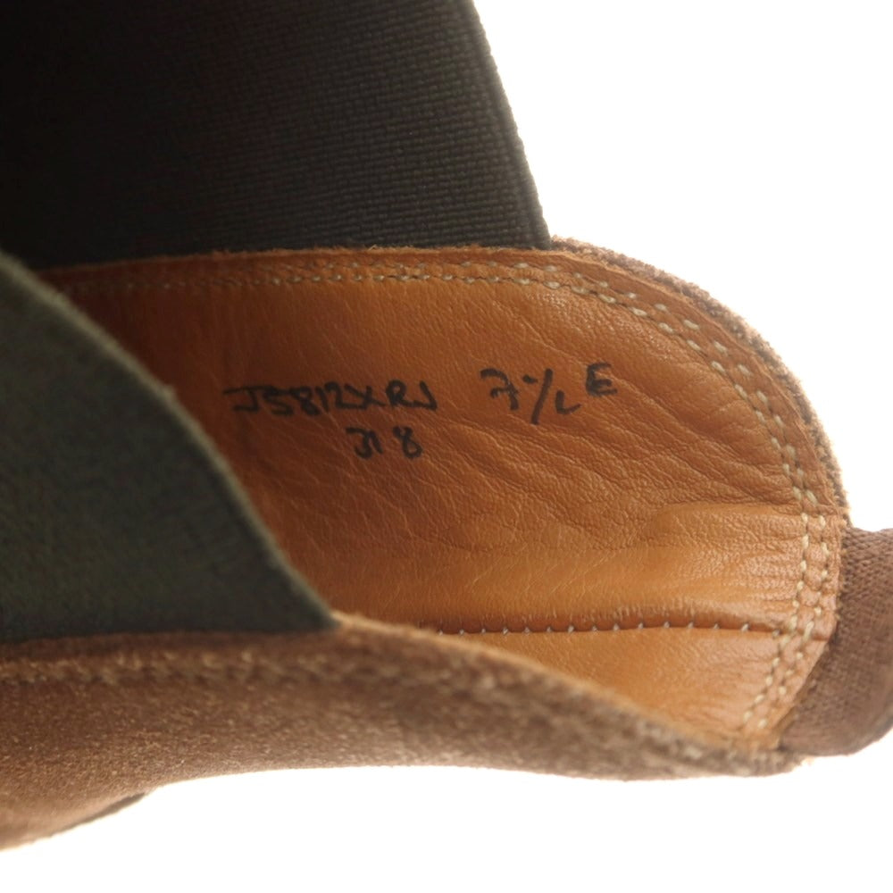 【中古】クロケットアンドジョーンズ CROCKETT&JONES BARNEYS NEWYORK別注 スエード サイドゴアブーツ ブラウン【 7 1/2E 】【 状態ランクB 】【 メンズ 】