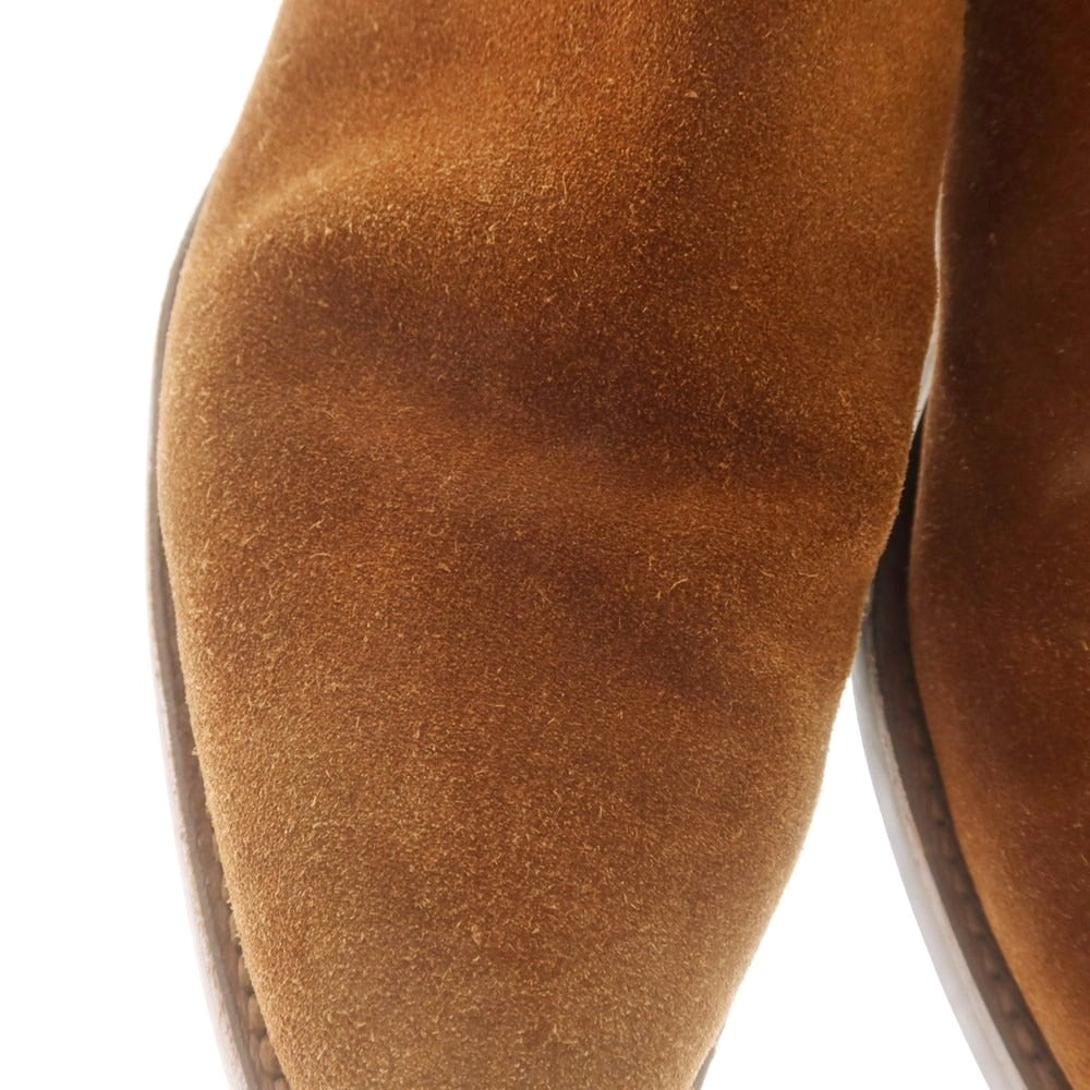 【中古】クロケットアンドジョーンズ CROCKETT&JONES BARNEYS NEWYORK別注 スエード サイドゴアブーツ ブラウン【 7 1/2E 】【 状態ランクB 】【 メンズ 】