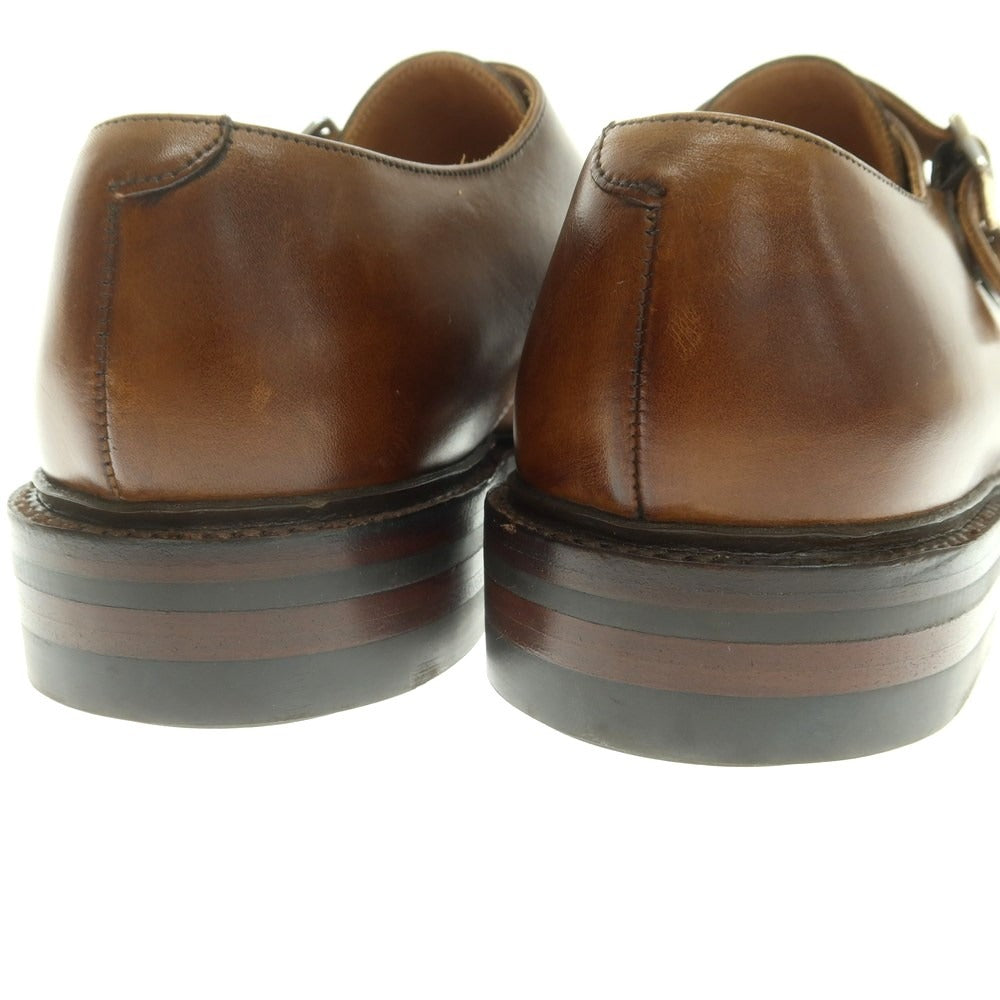 【中古】クロケットアンドジョーンズ CROCKETT&JONES HARROGATE ダブルモンク ドレスシューズ ブラウン【 7E 】【 状態ランクB 】【 メンズ 】
