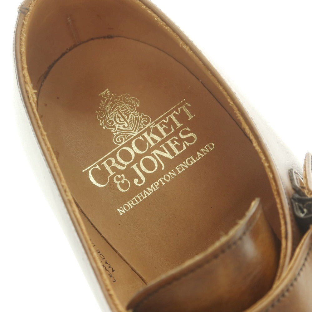 【中古】クロケットアンドジョーンズ CROCKETT&JONES HARROGATE ダブルモンク ドレスシューズ ブラウン【 7E 】【 状態ランクB 】【 メンズ 】