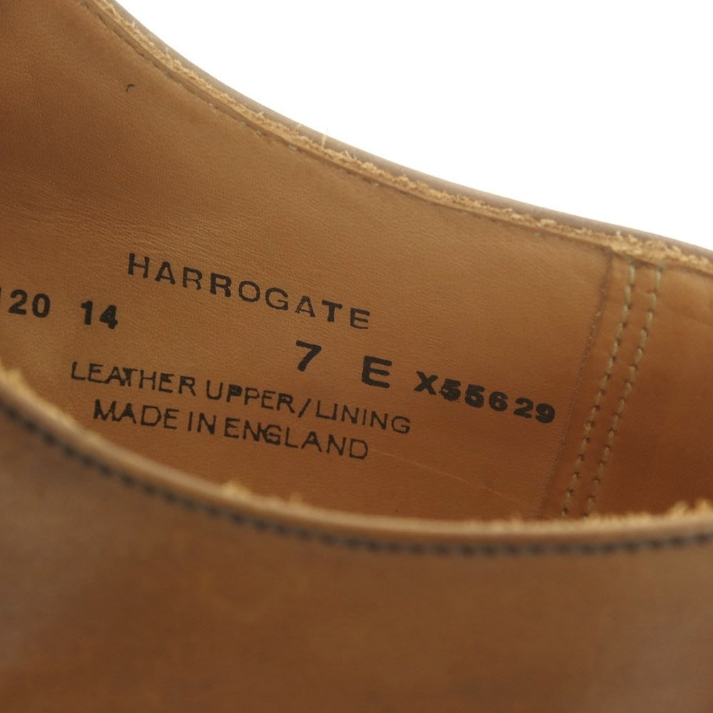 【中古】クロケットアンドジョーンズ CROCKETT&JONES HARROGATE ダブルモンク ドレスシューズ ブラウン【 7E 】【 状態ランクB 】【 メンズ 】