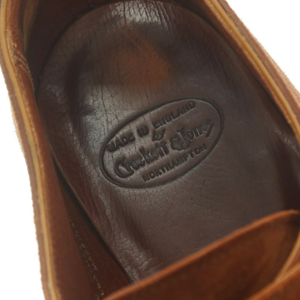 【中古】クロケットアンドジョーンズ CROCKETT&JONES REPTON スエード ダブルモンク ドレスシューズ ブラウン【 8D 】【 状態ランクB 】【 メンズ 】