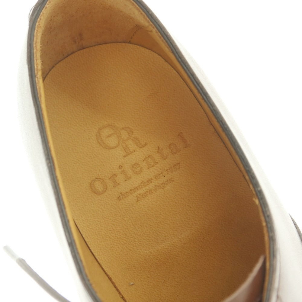 【中古】【未使用】オリエンタル Oriental ストレートチップ ドレスシューズ ブラウン【 6 】【 状態ランクS 】【 メンズ 】