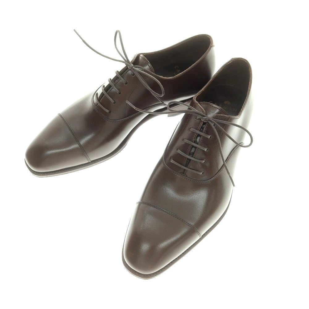 【中古】【未使用】カルミナ CARMINA ストレートチップ ドレスシューズ ダークブラウン【 6 】【 状態ランクS 】【 メンズ 】