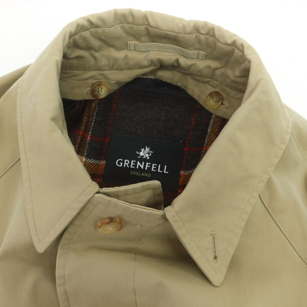 【中古】グレンフェル GRENFELL コットン ウールライナー ステンカラーコート ベージュ【 40 】【 状態ランクB 】【 メンズ 】