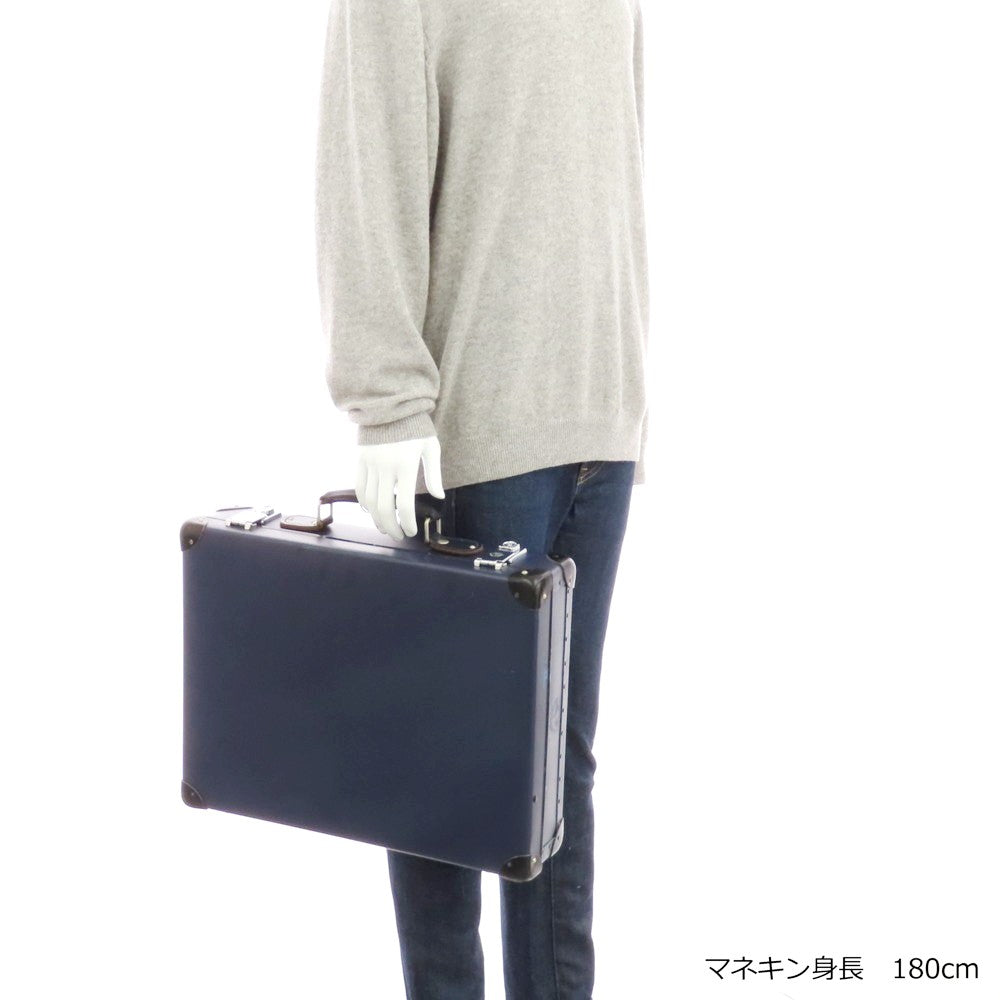 【中古】グローブトロッター GLOBE TROTTER アタッシュケース ネイビー【 状態ランクD 】【 メンズ 】