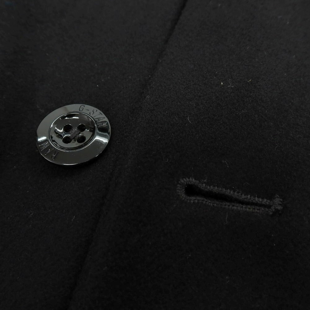 【中古】ジースターロウ G-STAR RAW ウールナイロン ラウンドカラーコート ブラック【 XS 】【 状態ランクC 】【 メンズ 】