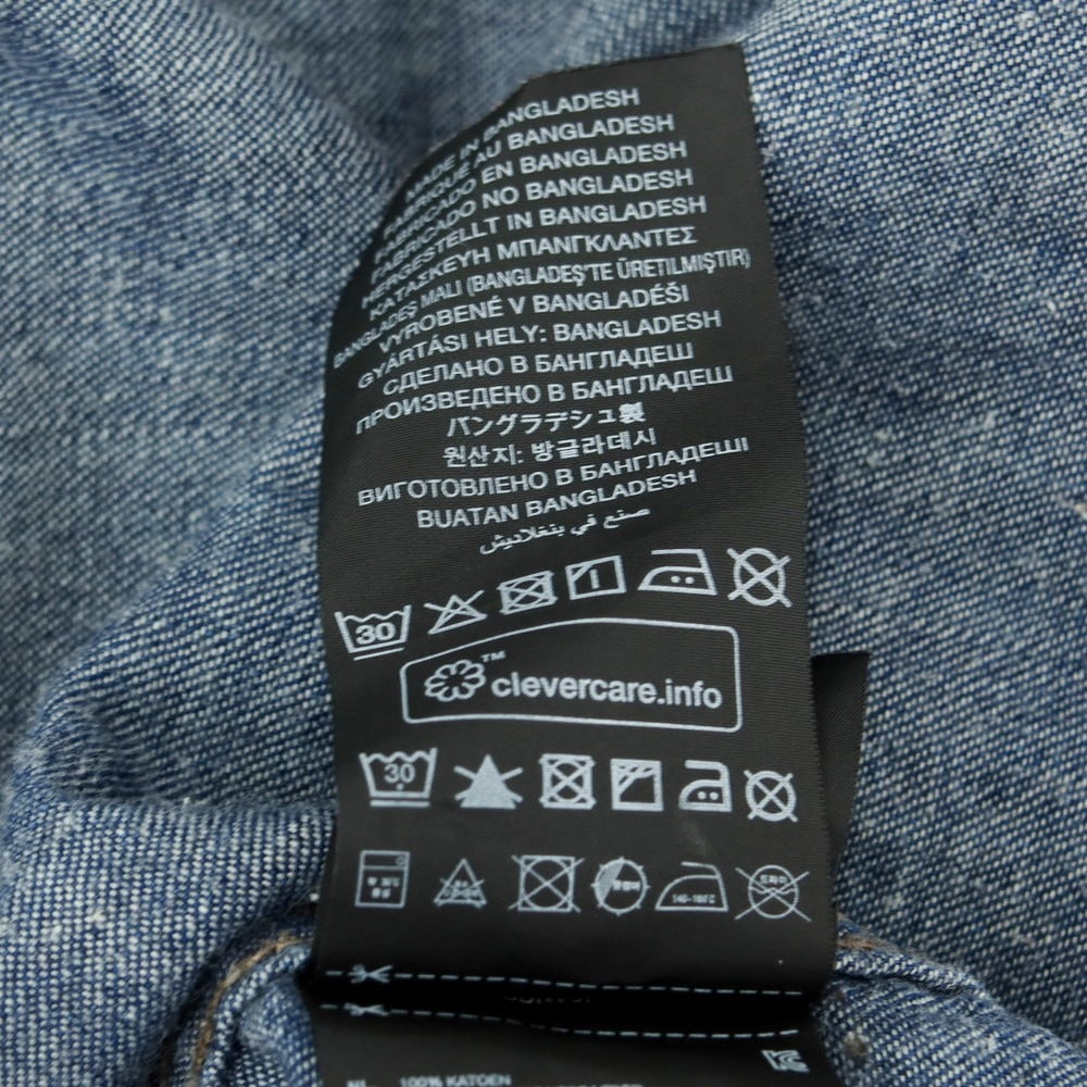 【中古】ジースターロウ G-STAR RAW コットン デニム カジュアルシャツ ネイビー【 XS 】【 状態ランクB 】【 メンズ 】