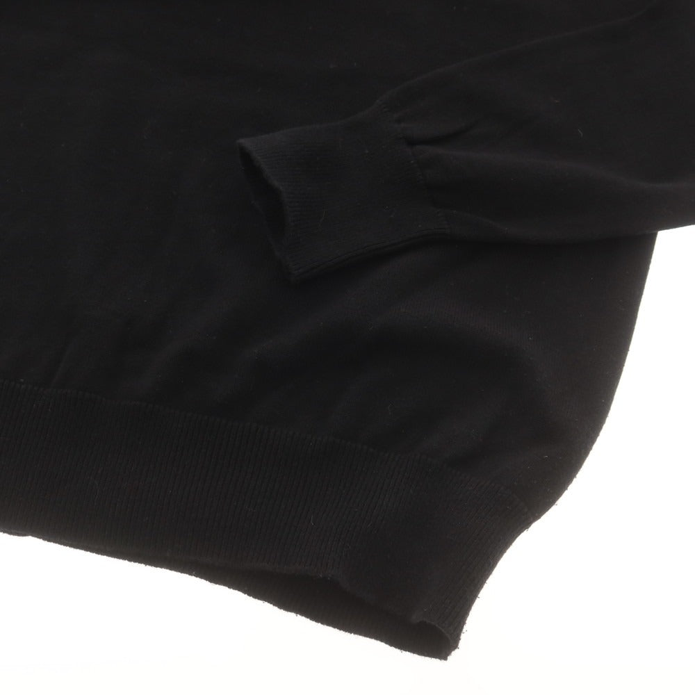 【中古】ジースターロウ G-STAR RAW コットン クルーネック プルオーバーニット ブラックxグレー系【 XS 】【 状態ランクC 】【 メンズ 】