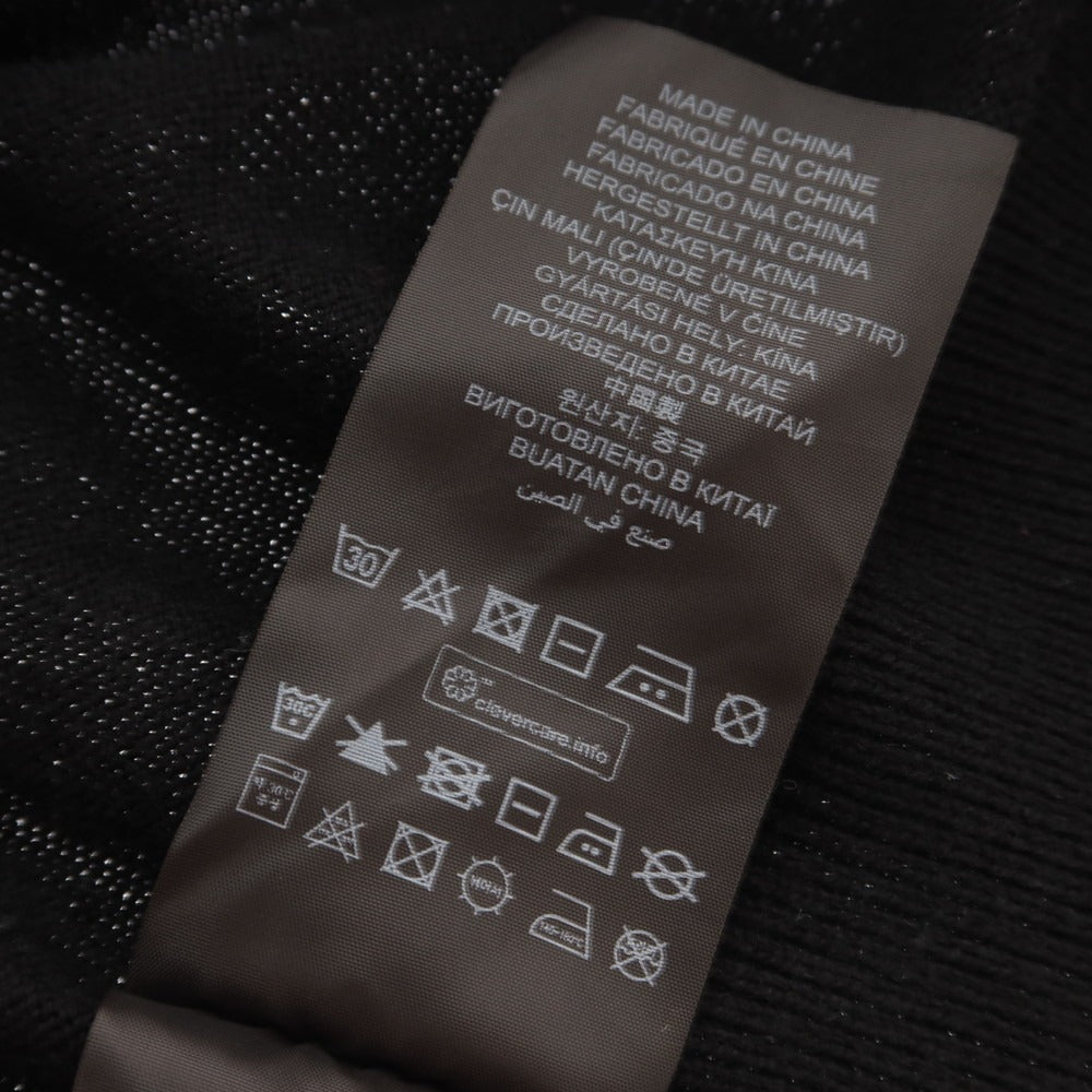 【中古】ジースターロウ G-STAR RAW コットン クルーネック プルオーバーニット ブラックxグレー系【 XS 】【 状態ランクC 】【 メンズ 】