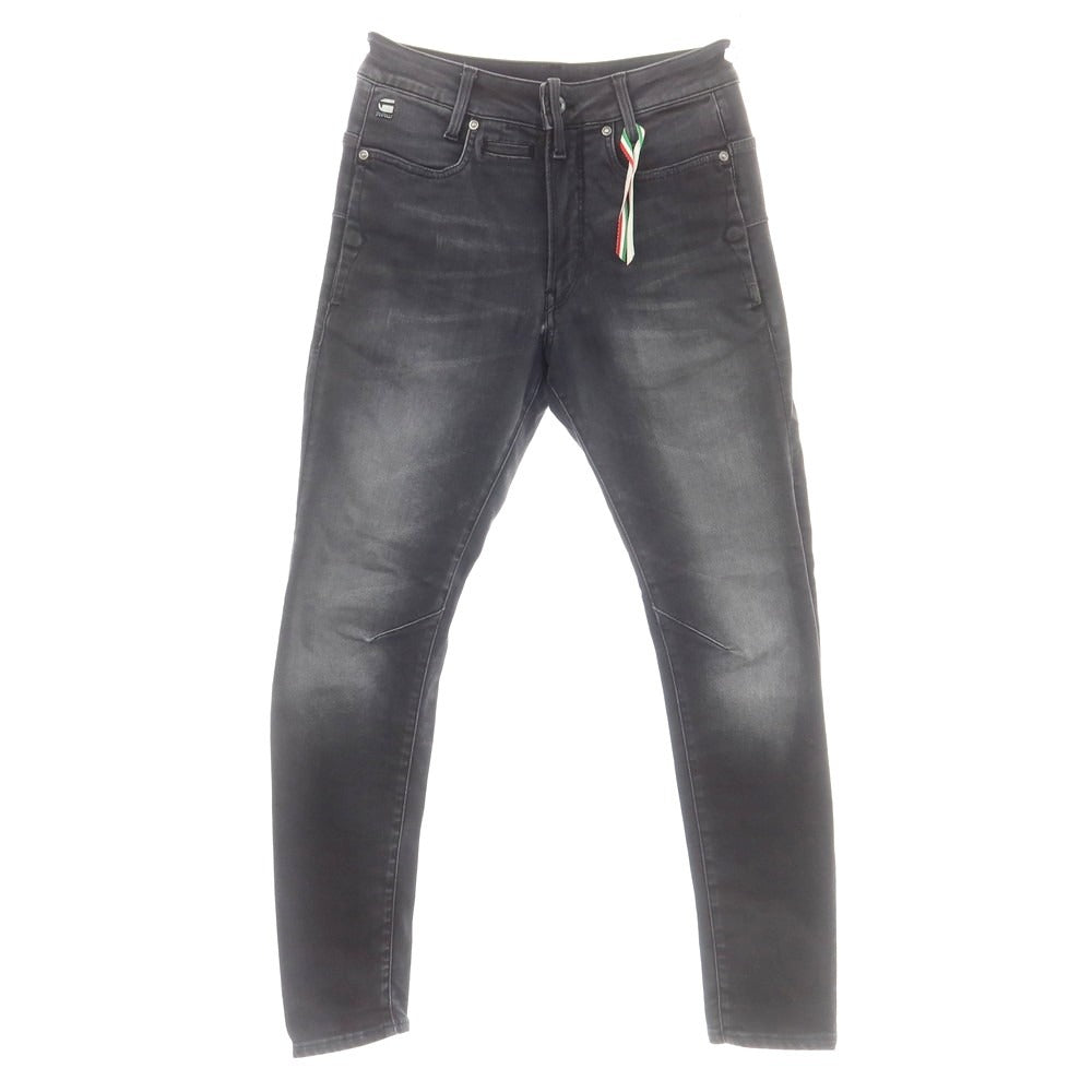 【中古】ジースターロウ G-STAR RAW ストレッチ コットンポリエステル ジーンズ デニムパンツ ブラック【 27 】【 状態ランクD 】【 メンズ 】