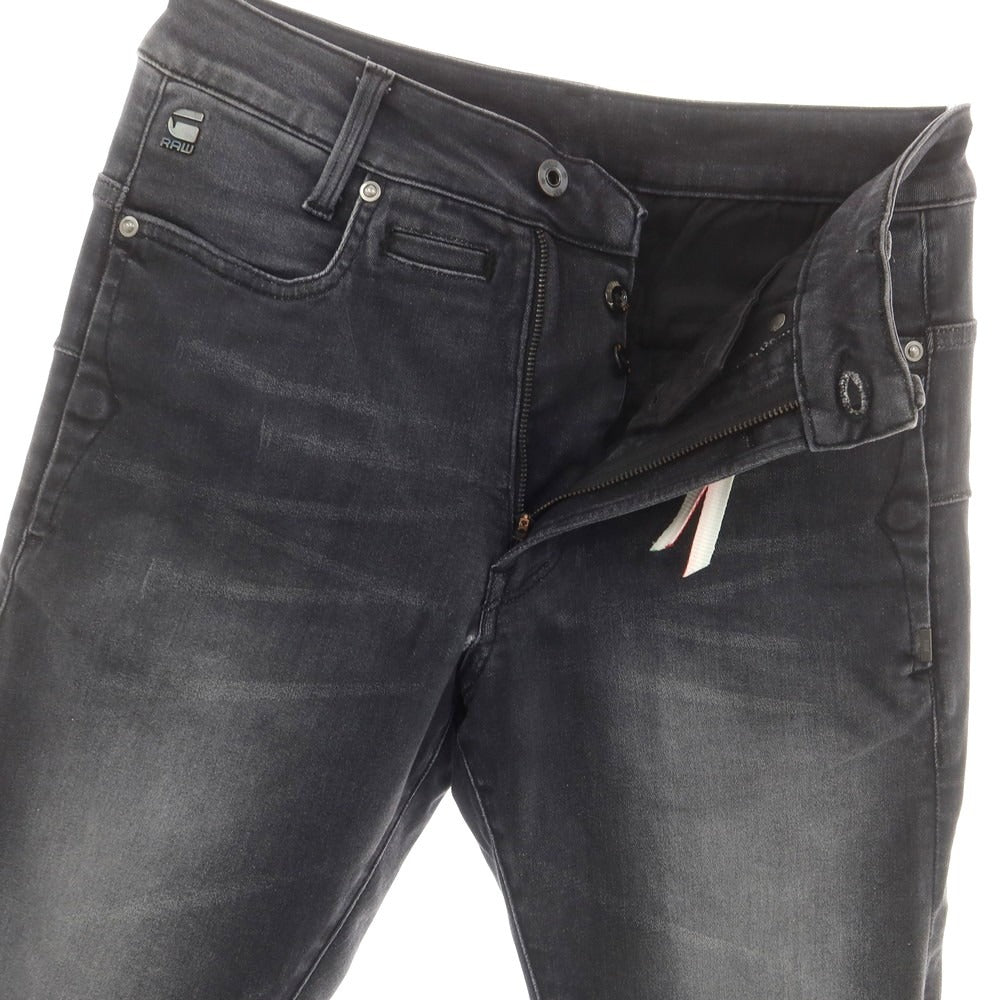 【中古】ジースターロウ G-STAR RAW ストレッチ コットンポリエステル ジーンズ デニムパンツ ブラック【 27 】【 状態ランクD 】【 メンズ 】