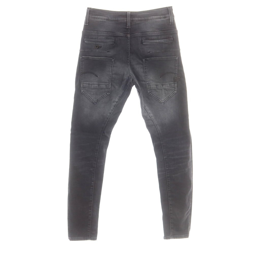 【中古】ジースターロウ G-STAR RAW ストレッチ コットンポリエステル ジーンズ デニムパンツ ブラック【 27 】【 状態ランクD 】【 メンズ 】
