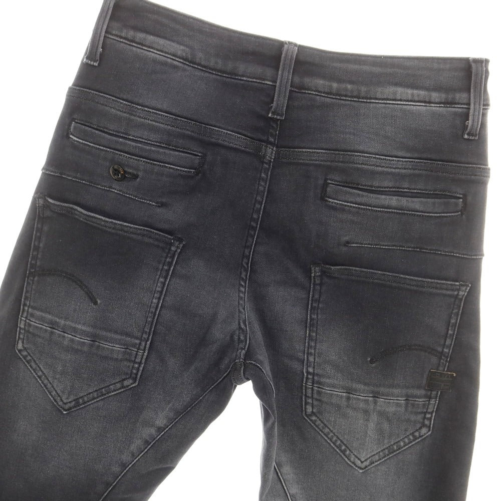 【中古】ジースターロウ G-STAR RAW ストレッチ コットンポリエステル ジーンズ デニムパンツ ブラック【 27 】【 状態ランクD 】【 メンズ 】