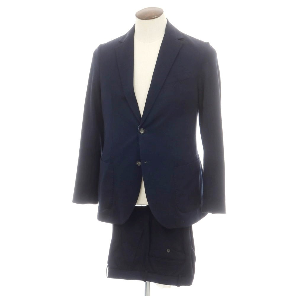 【中古】チルコロ1901 CIRCOLO 1901 ジャージーストレッチコットン 2つボタンスーツ ネイビー【 50/48 】【 状態ランクB 】【 メンズ 】