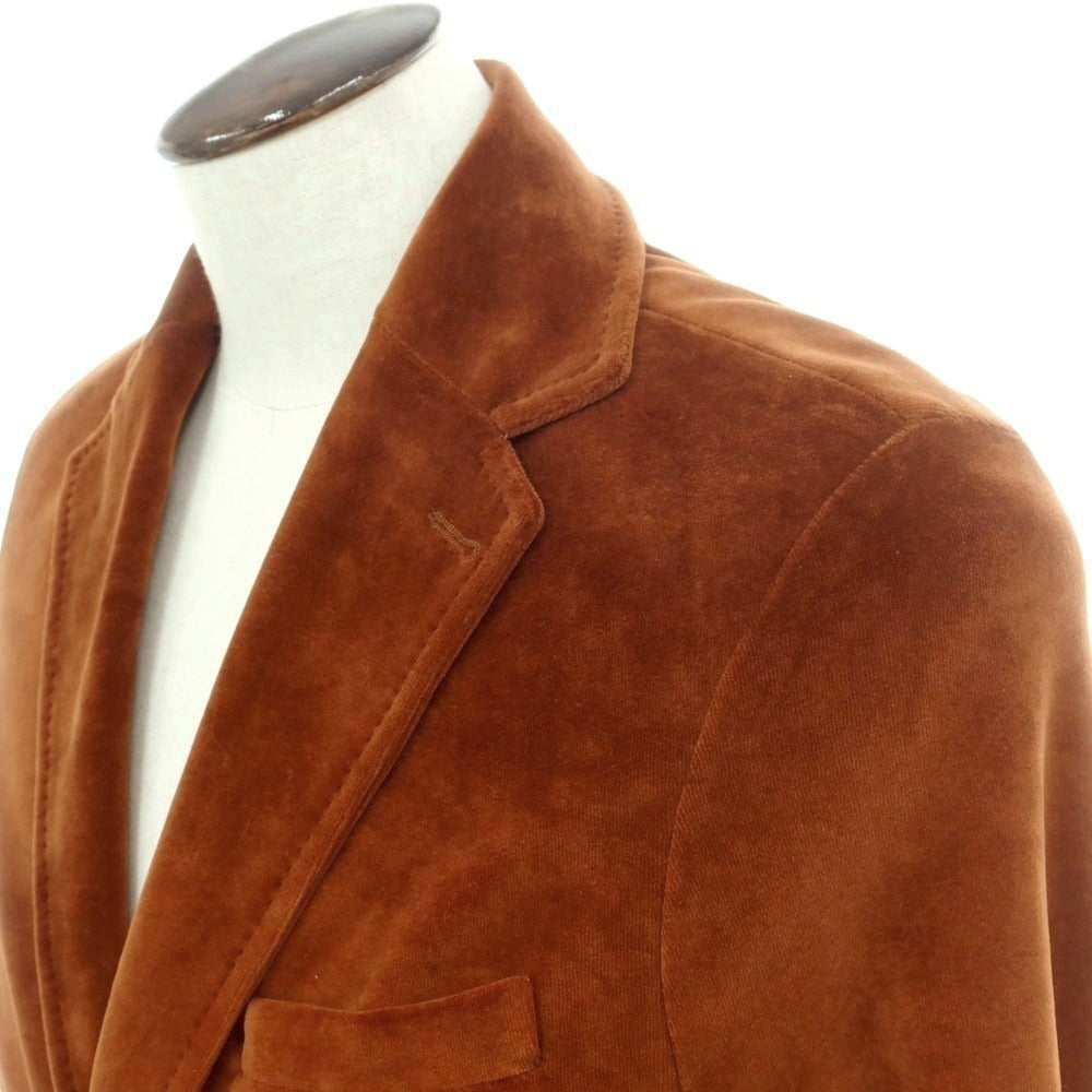 【中古】チルコロ1901 CIRCOLO 1901 ベロアコットン カジュアルジャケット オレンジブラウン【 50 】【 状態ランクB 】【 メンズ 】