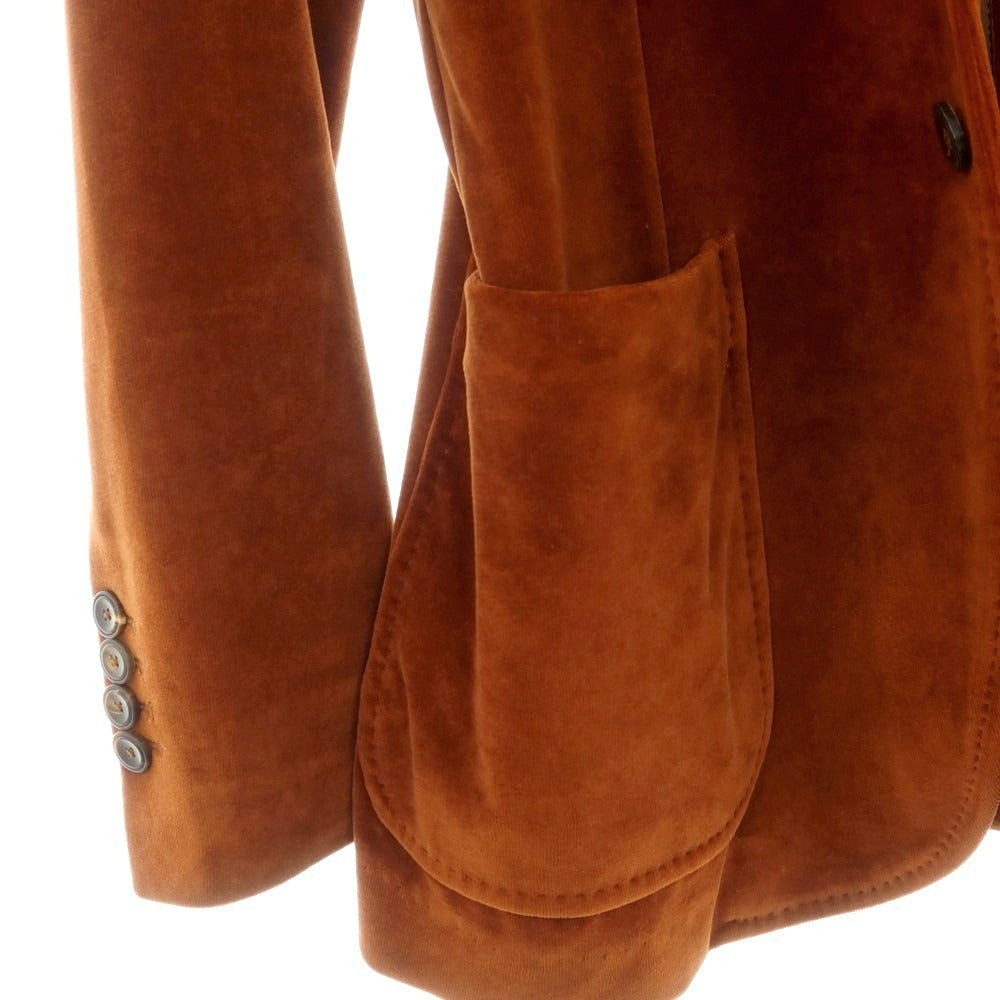 【中古】チルコロ1901 CIRCOLO 1901 ベロアコットン カジュアルジャケット オレンジブラウン【 50 】【 状態ランクB 】【 メンズ 】