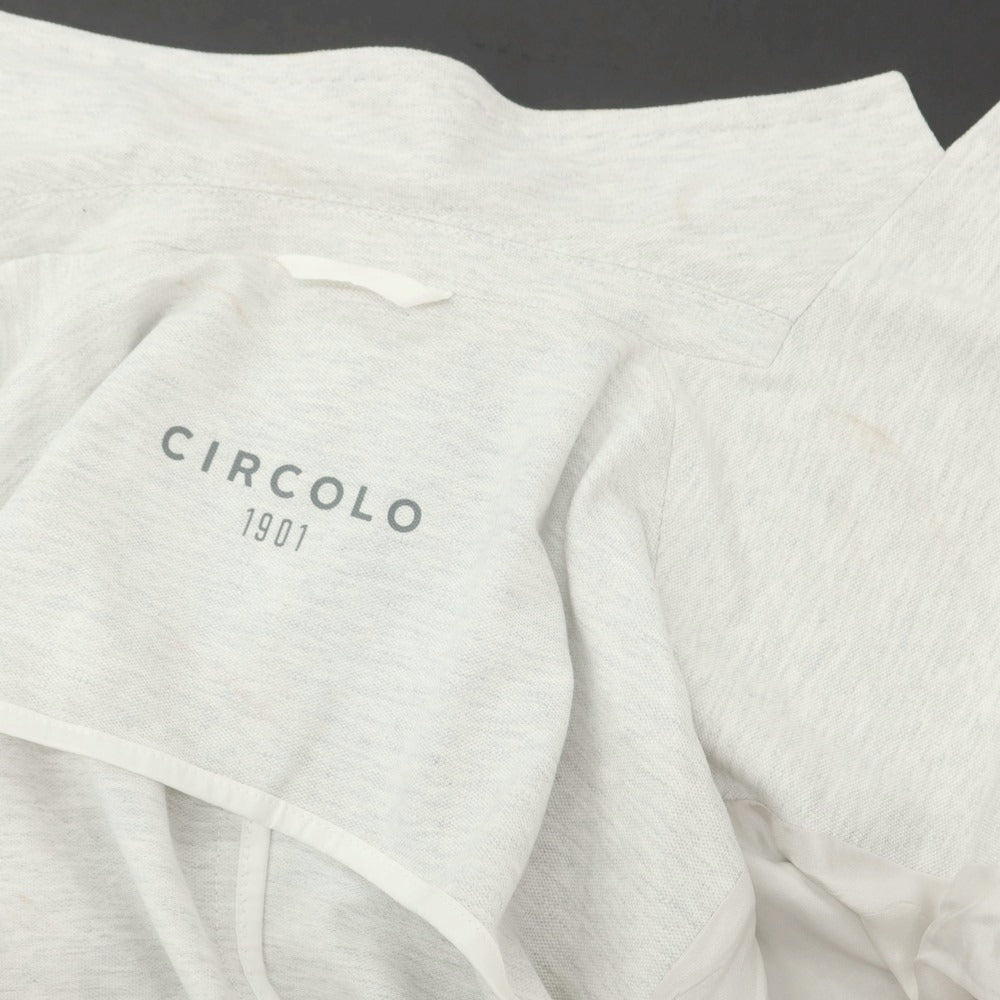 【中古】チルコロ1901 CIRCOLO 1901 コットンジャージー カジュアルジャケット アッシュグレー【 50 】【 状態ランクC 】【 メンズ 】