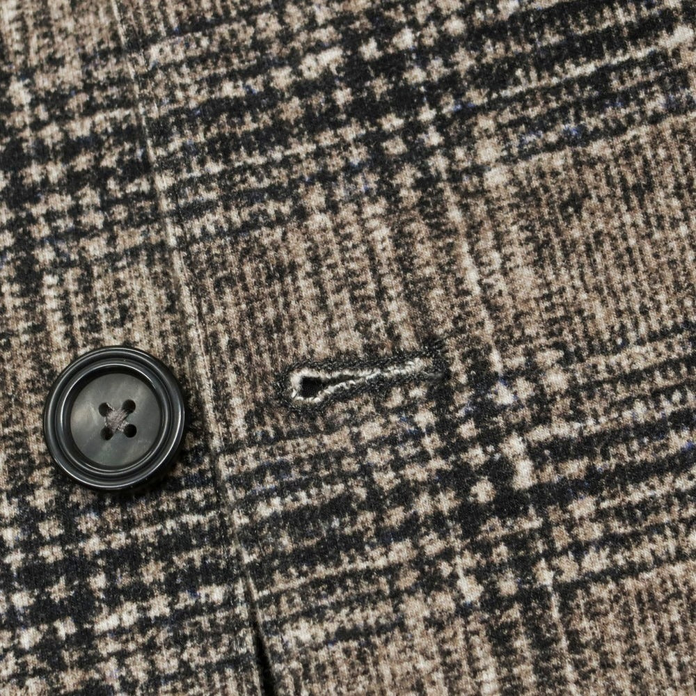 【中古】チルコロ1901 CIRCOLO 1901 ストレッチコットン チェック カジュアルジャケット ダークベージュxブラック【 50 】【 状態ランクB 】【 メンズ 】