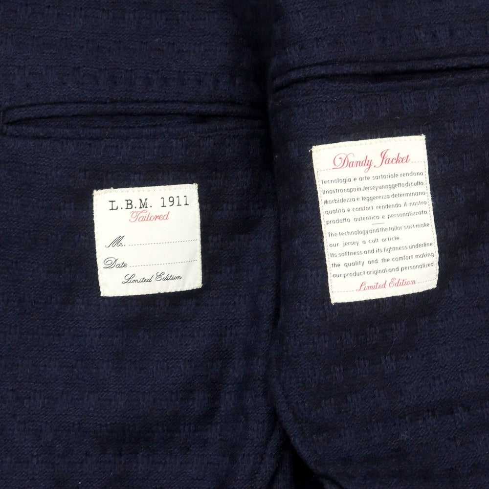 【中古】エルビーエム1911 L.B.M.1911 ウールナイロン テーラードジャケット ネイビー【 52 】【 状態ランクB 】【 メンズ 】